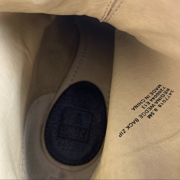 Frye Regina Wedge Back Zip Boots - Picture 9 of 9